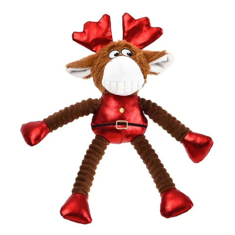 House Of Paws Rope Dog Toy - Red Rudolph